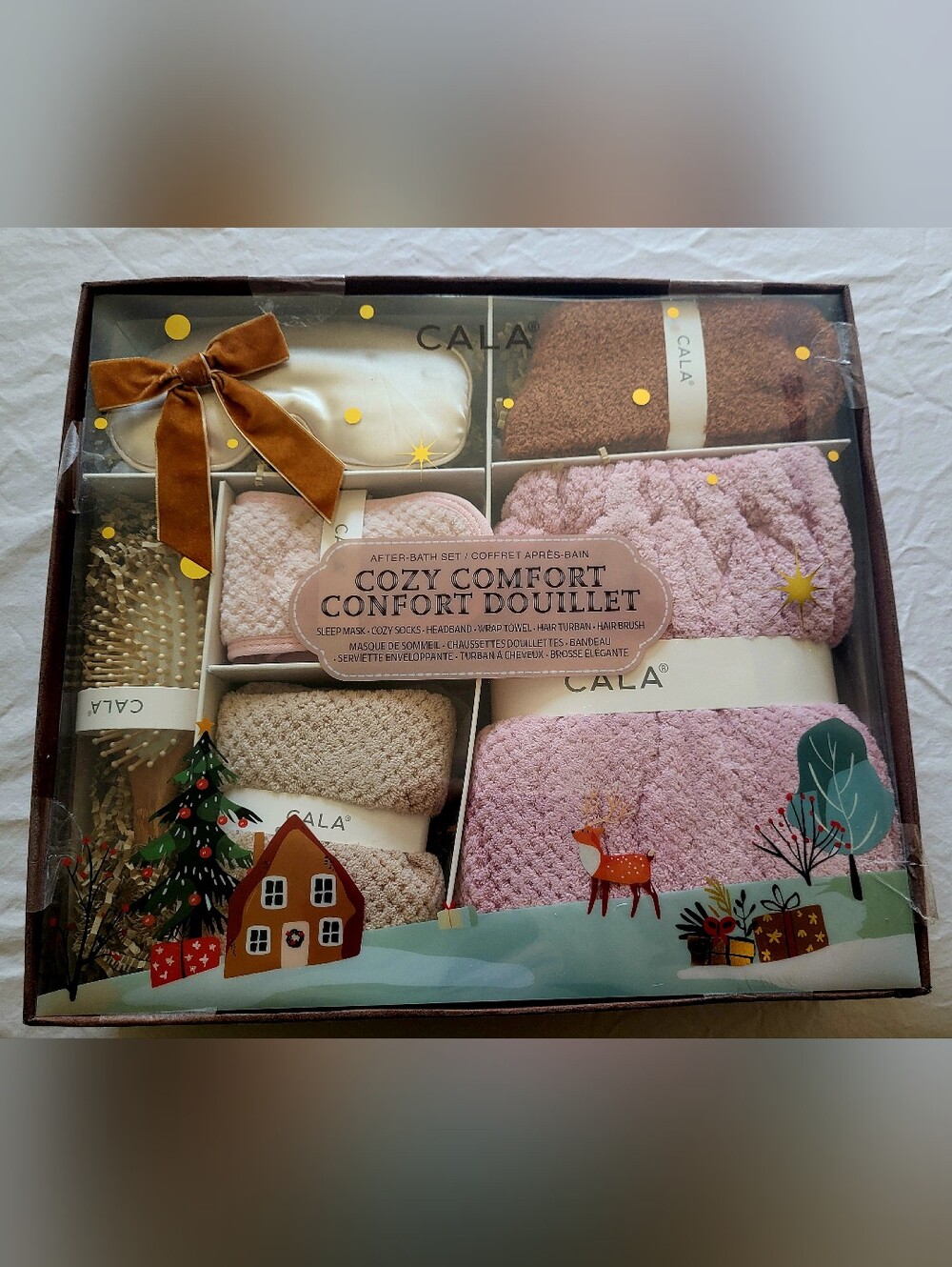 CALA Cozy Comfort 6-Piece Bath & Spa Gift Set NWT